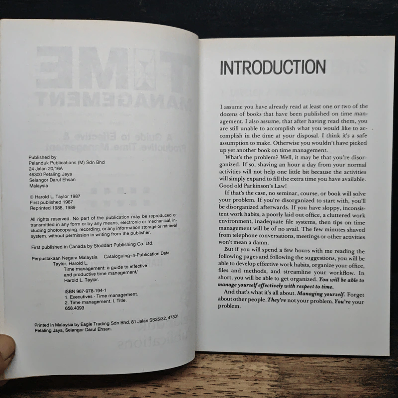 Time Management - Harold L. Taylor. รูปที่ 6