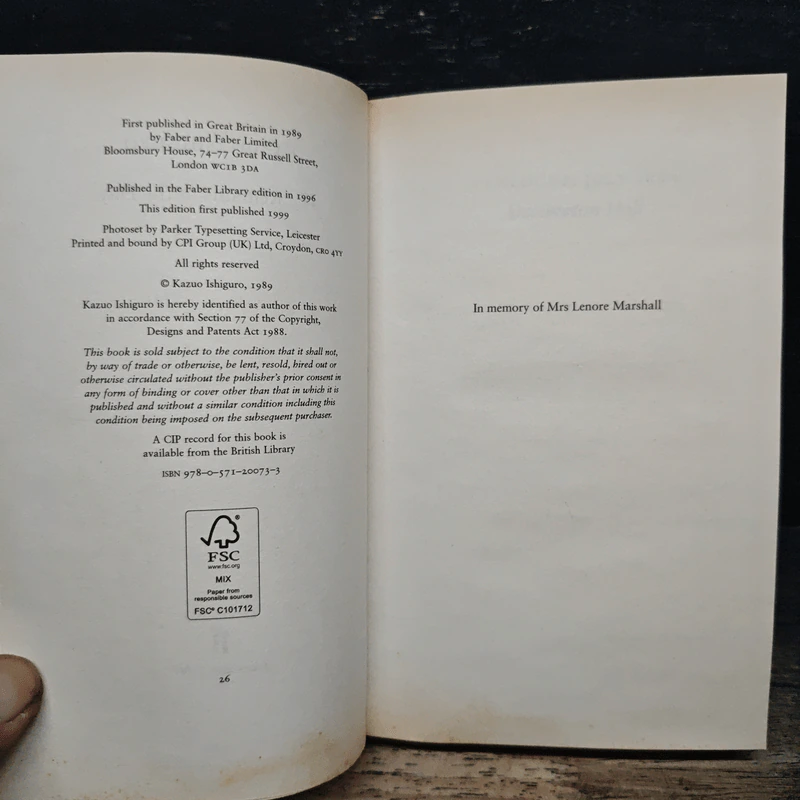 The Remains of the Day - Kazuo Ishiguro รูปที่ 6