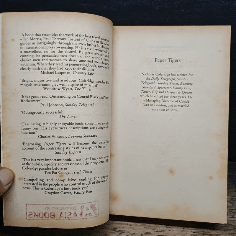 Paper Tigers - Nicholas Coleridge รูปที่ 6
