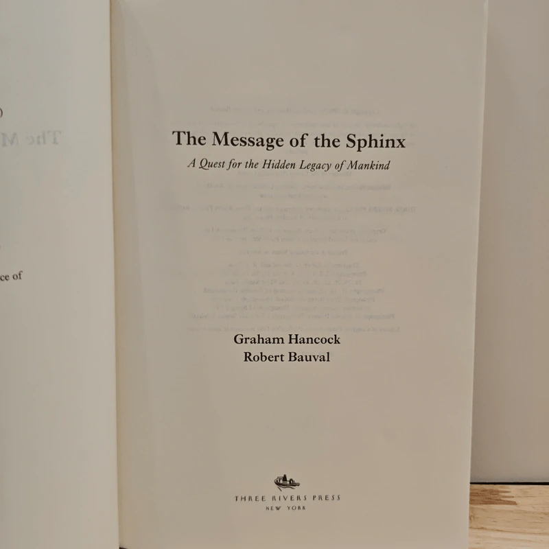 The Message of the Sphinx - Graham Hancock, Robert Bauval รูปที่ 6