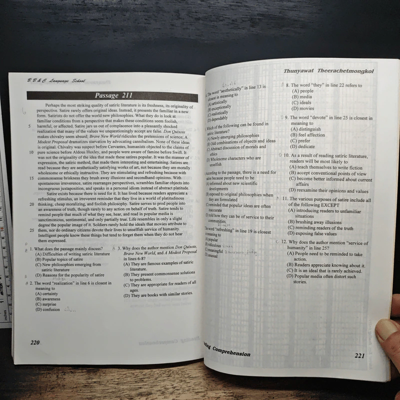 Reading Comprehension - BB&C Language School รูปที่ 7