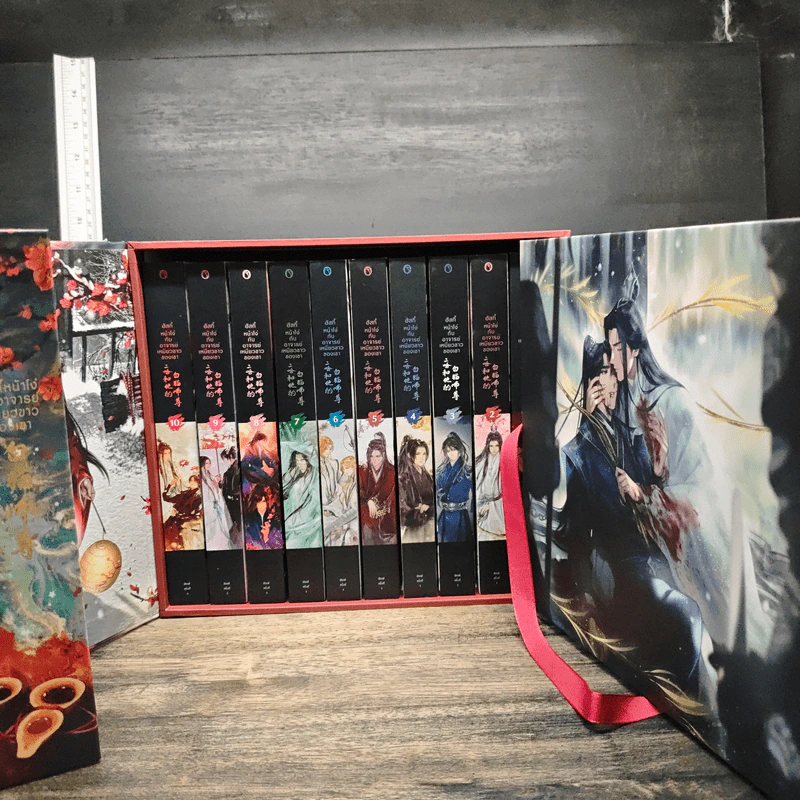 Boxset นิยายวาย ฮัสกี้หน้าโง่กับอาจารย์เหมียวขาวของเขา 10 เล่มจบ - โร่วเปาปู้ชือโร่ว (rou bao bu chi rou) รูปที่ 1