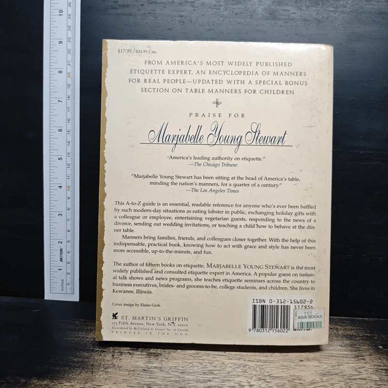 The New Etiquette: Real Manners for Real People in Real Situations-An A-to-Z Guide - Marjabelle Young Stewart รูปที่ 2