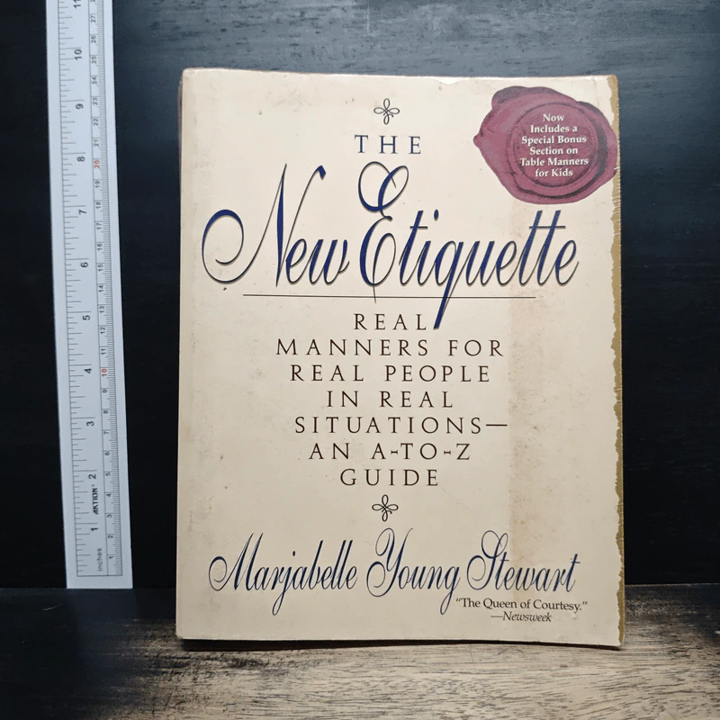 The New Etiquette: Real Manners for Real People in Real Situations-An A-to-Z Guide - Marjabelle Young Stewart รูปที่ 1