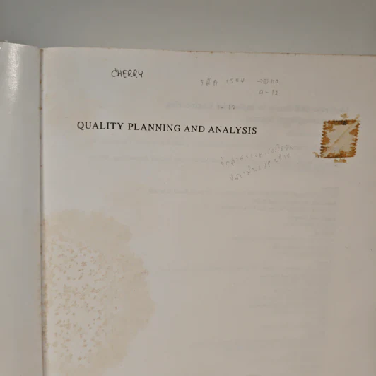 Quality Planning and Analysis: From Product Development Through Use - Frank M. Gryna รูปที่ 6