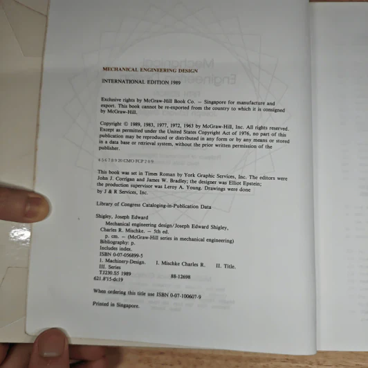 Mechanical Engineering Design - Joseph E. Shigley, Charles R. Mischke รูปที่ 5