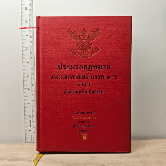 ประมวลกฎหมายแพ่งและพาณิชย์ บรรพ 1-6 อาญา ข้อสัญญาที่ไม่เป็นธรรม ฉบับสมบูรณ์ รูปที่ 1