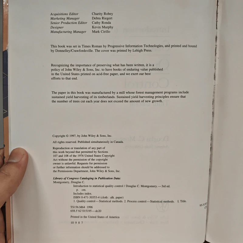 Introduction to Statistical Quality Control - Douglas C. Montgomery รูปที่ 6