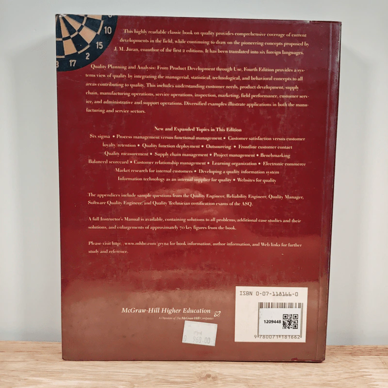 Quality Planning and Analysis: From Product Development Through Use - Frank M. Gryna รูปที่ 5