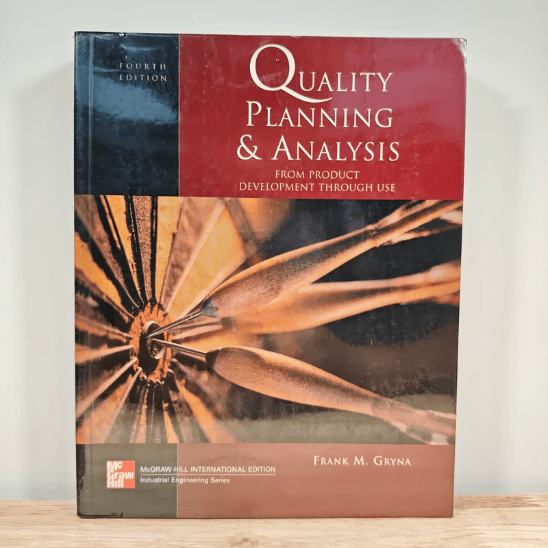 Quality Planning and Analysis: From Product Development Through Use - Frank M. Gryna รูปที่ 1