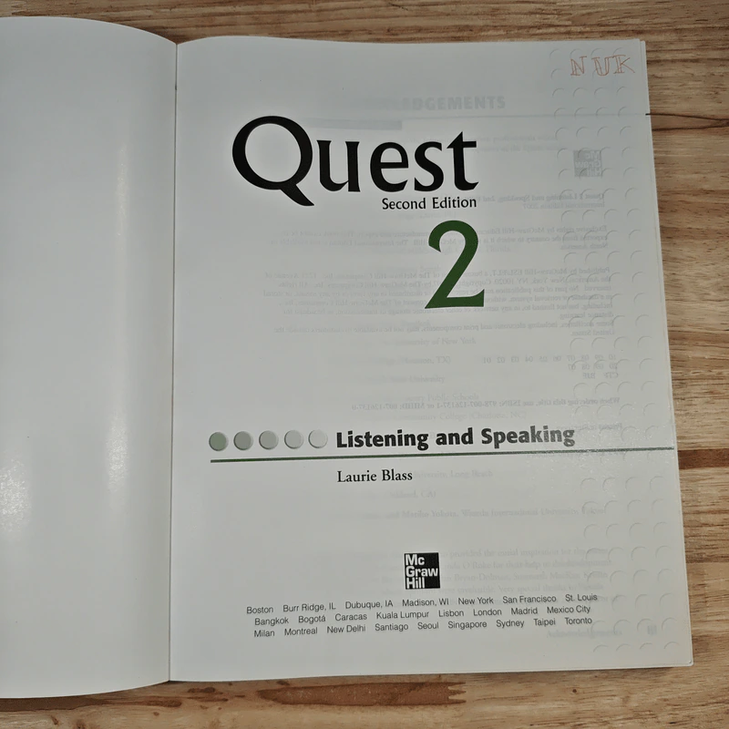 Quest 2 : Listening and Speaking - Laurie Blass รูปที่ 6