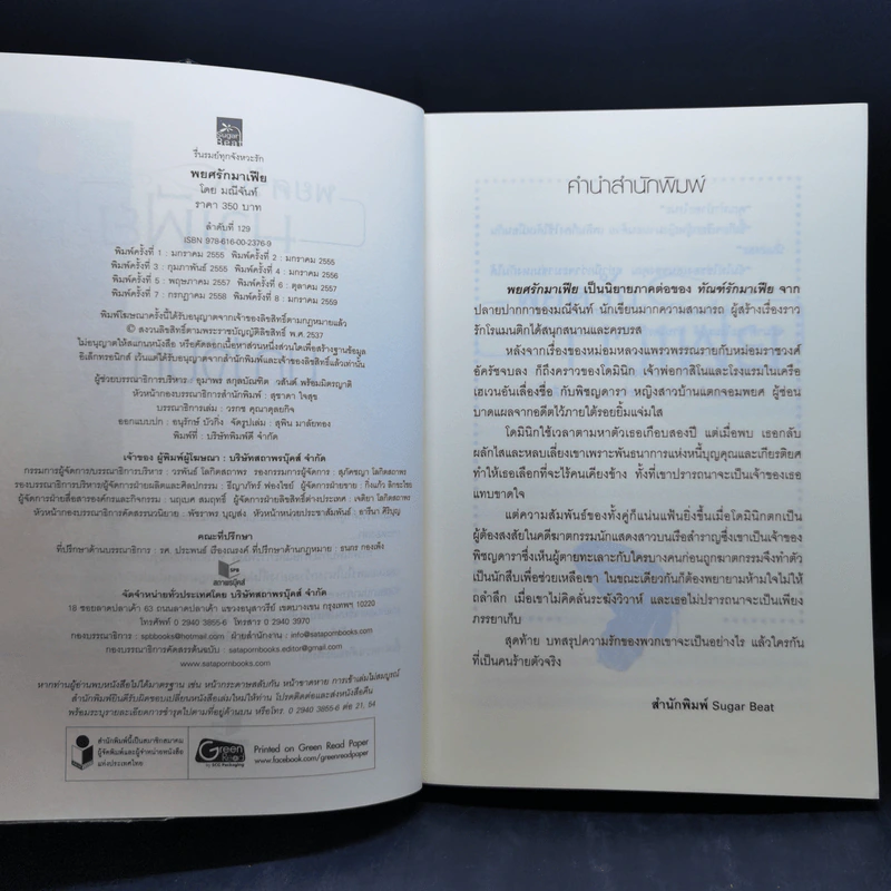 นวนิยายชุด พ่ายรักมาเฟีย 3 เล่มจบ Boxset - มณีจันท์ รูปที่ 15