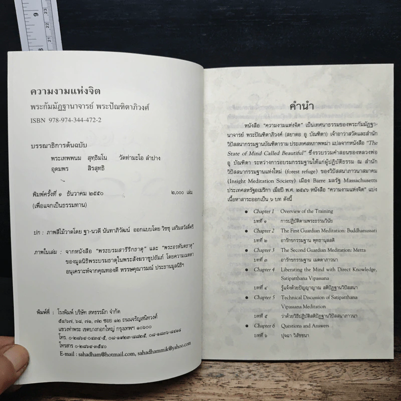 ความงามแห่งจิต เล่ม 1 - พระกัมมัฏฐานาจารย์ พระปัณฑิตาภิวงศ์ รูปที่ 6