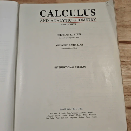 Calculus and Analytic Geometry - Sherman K. Stein, Anthony Barcellos รูปที่ 6