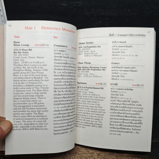 Bangkok Restaurant Guide 1988 ฉบับภาษาไทยและภาษาอังกฤษ รูปที่ 21