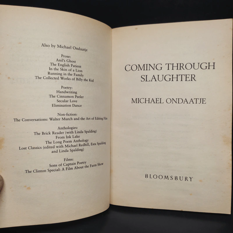 Coming Through Slaughter - Michael Ondaatje รูปที่ 5