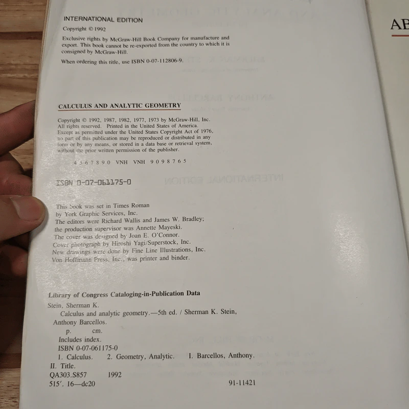 Calculus and Analytic Geometry - Sherman K. Stein, Anthony Barcellos รูปที่ 7