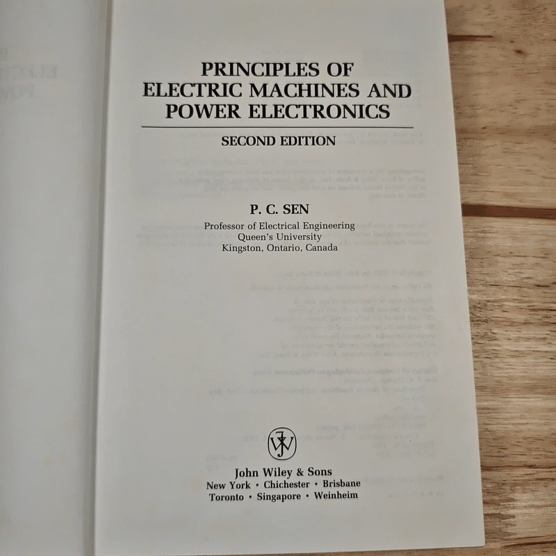 Principles Of Electric Machines And Power Electronics - P.C. Sen รูปที่ 8