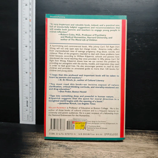 Why Johnny Can't Tell Right from Wrong - William Kilpatrick รูปที่ 2
