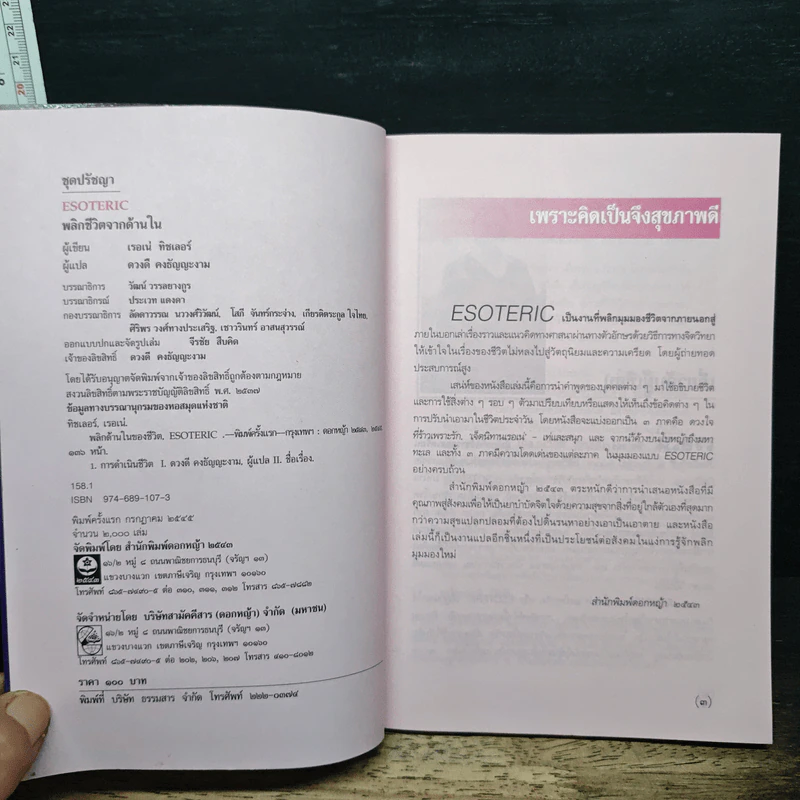 Esoteric พลิกชีวิตจากด้านใน - เรอเน่ ทิชเลอร์, ดวงดี คงธัญญะงาม รูปที่ 6