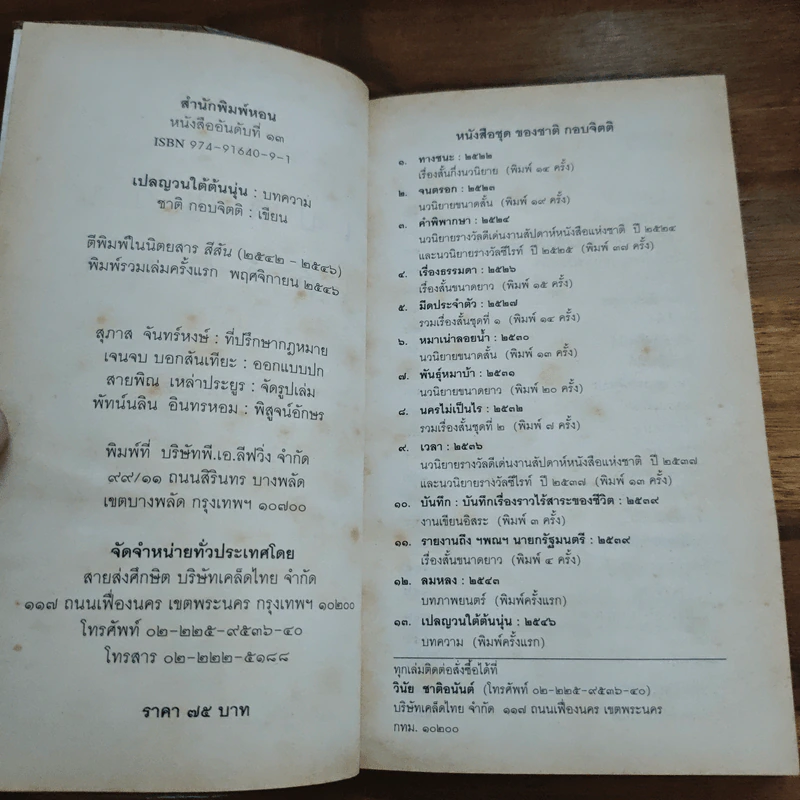 เปลญวนใต้ต้นนุ่น - ชาติ กอบจิตติ รูปที่ 6