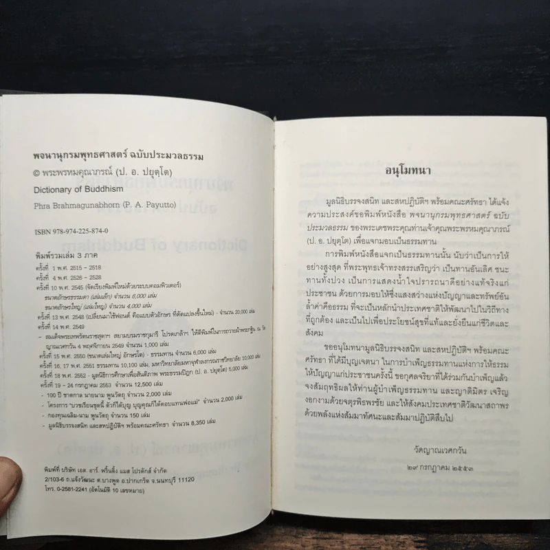 พจนานุกรมพุทธศาสตร์ ฉบับประมวลธรรม - พระพรหมคุณาภรณ์ รูปที่ 6