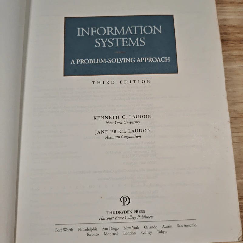 Information Systems: A Problem-Solving Approach - Kenneth C. Laudon, Jane Price Laudon รูปที่ 6