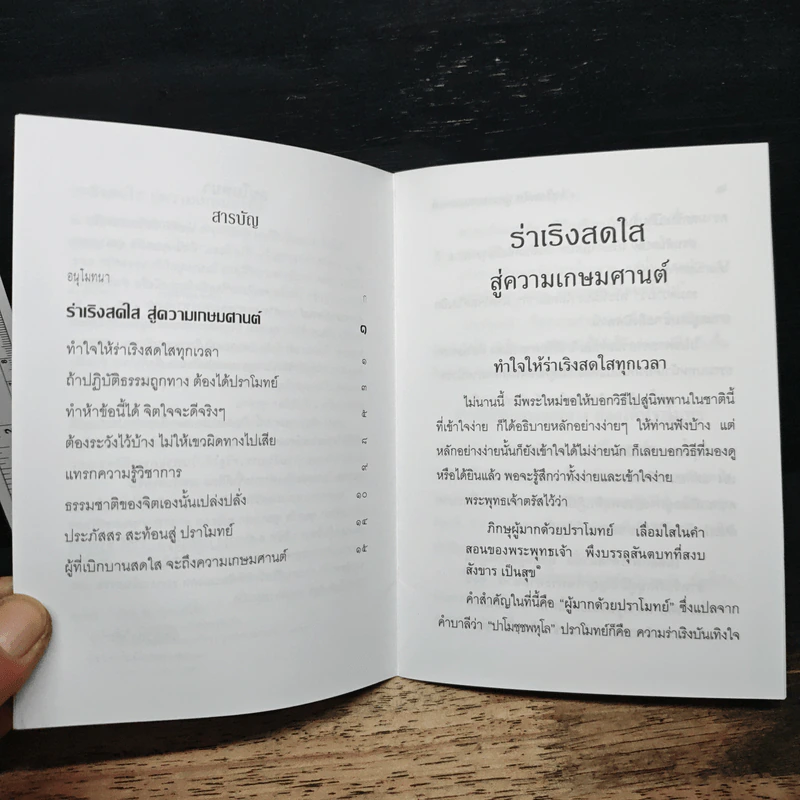 ร่าเริงสดใส สู่ความเกษมศานต์ - สมเด็จพระพุทธโฆษาจารย์ รูปที่ 7