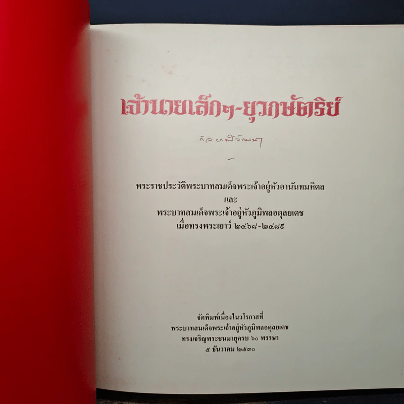 เจ้านายเล็กๆ ยุวกษัตริย์ - กัลยาณิวัฒนา รูปที่ 6