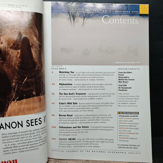 NATIONAL GEOGRAPHIC November 2003 รูปที่ 7