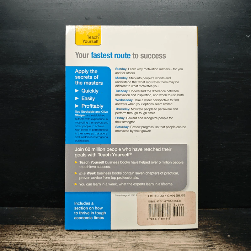 Teach Yourself Motivating People In A Week - Sue Stockdale, Clive Steeper รูปที่ 2