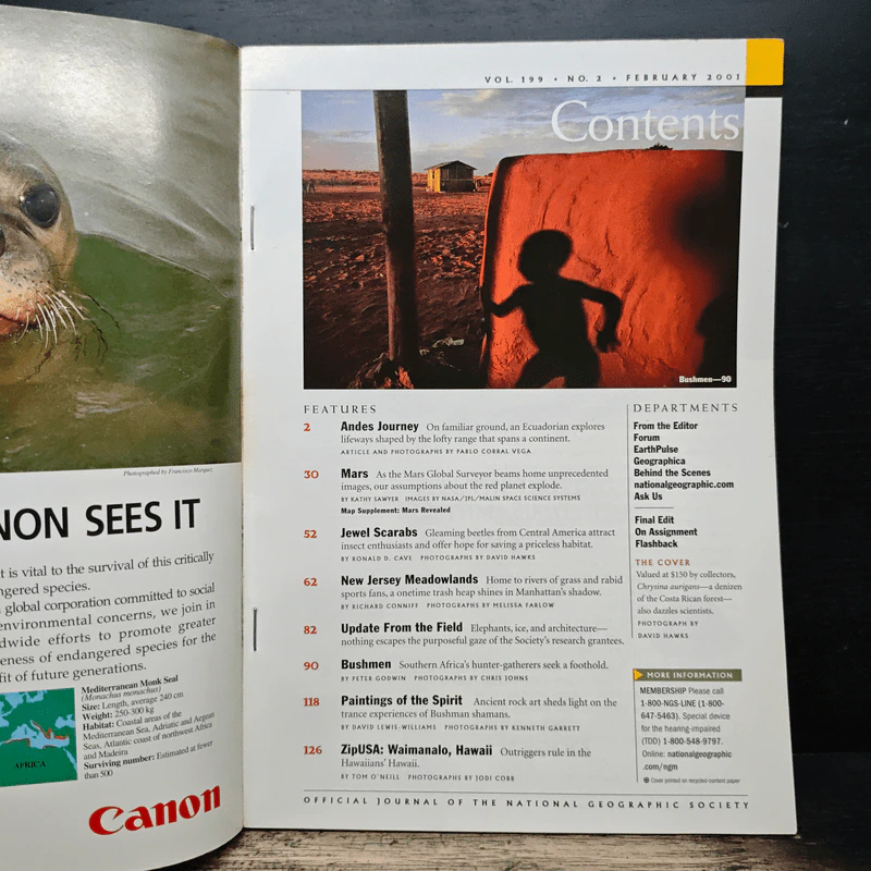NATIONAL GEOGRAPHIC February 2001 รูปที่ 6