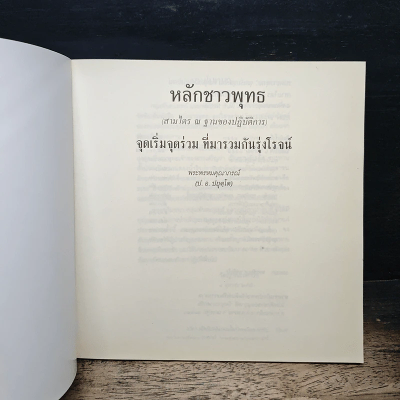 หลักชาวพุทธ: จุดเริ่มจุดร่วม ที่มารวมกันรุ่งโรจน์ - สมเด็จพระพุทธโฆษาจารย์ (ป. อ. ปยุตฺโต) รูปที่ 6