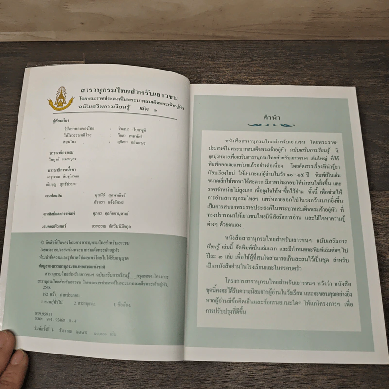 สารานุกรมไทยสำหรับเยาวชน เล่ม 1 รูปที่ 5