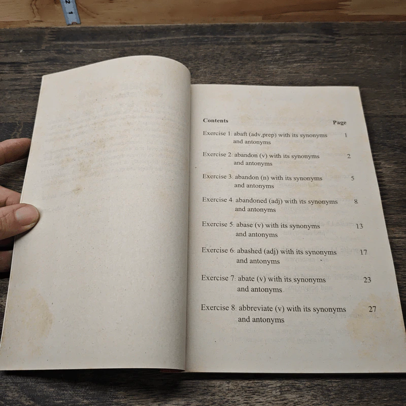 Intensive Exercises On Synonyms And Antonyms Book 1 รูปที่ 7