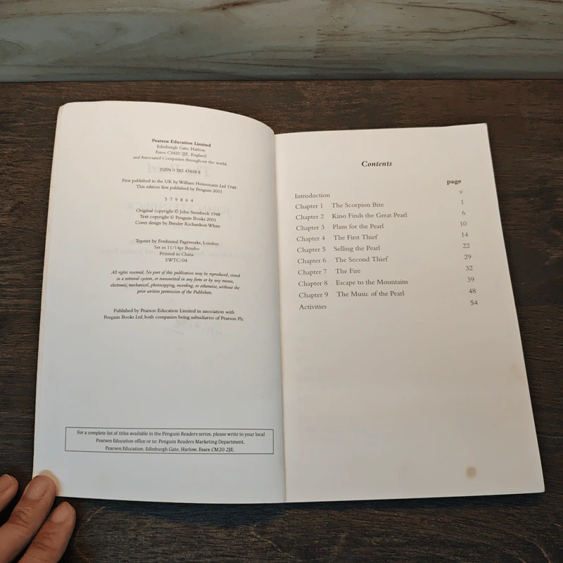 The Pearl (Penguin Readers Level 3) - Steinback รูปที่ 6