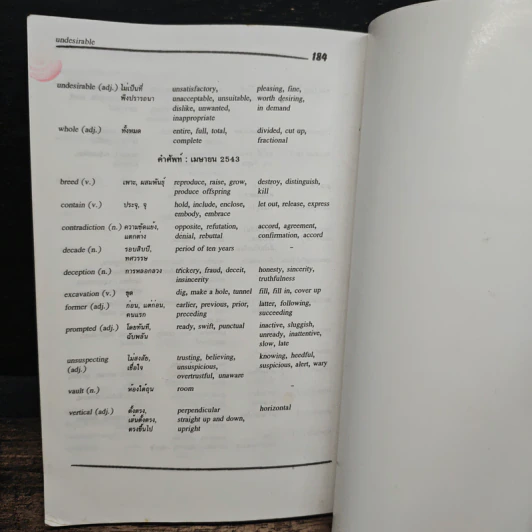Entrance Vocabulary Synonyms & Antonyms รูปที่ 7