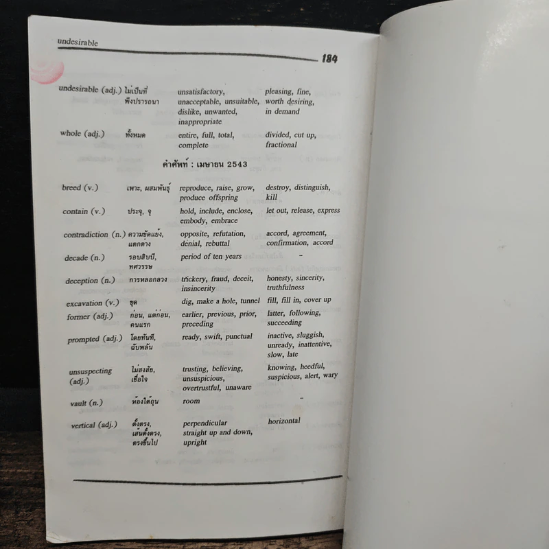 Entrance Vocabulary Synonyms & Antonyms รูปที่ 7