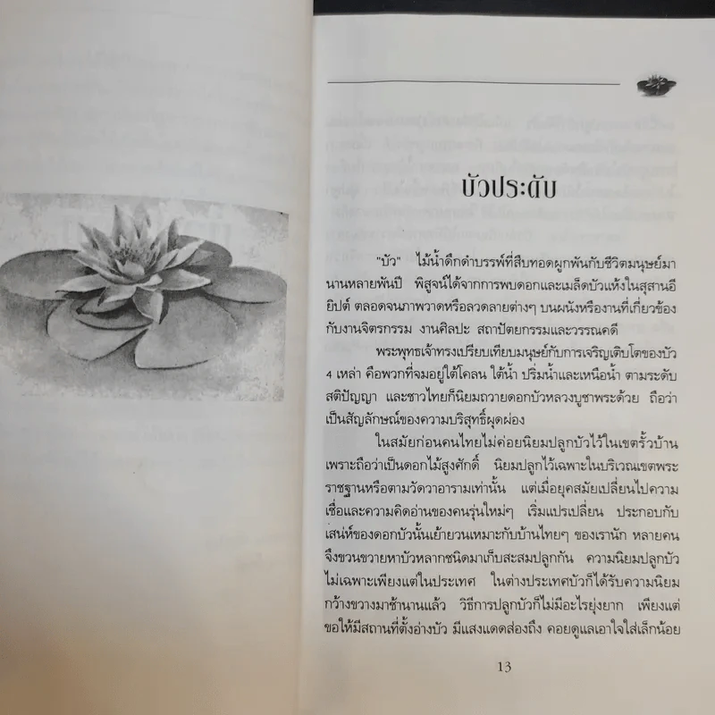 คู่มือการปลูก บัวประดับ - สุปราณี วนิชชานนท์ รูปที่ 12
