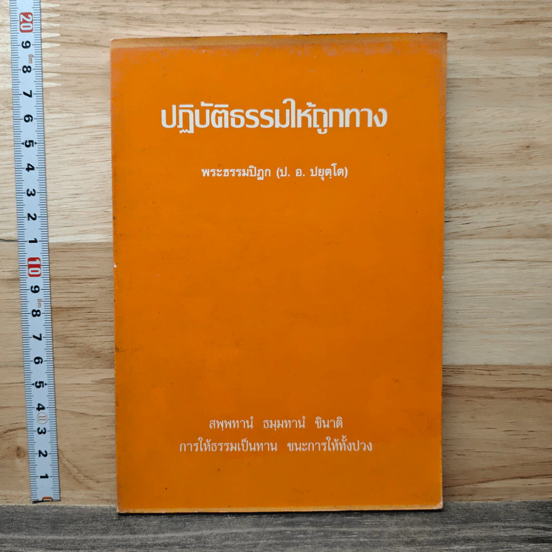 ปฏิบัติธรรมให้ถูกทาง - พระธรรมปิฎก รูปที่ 1