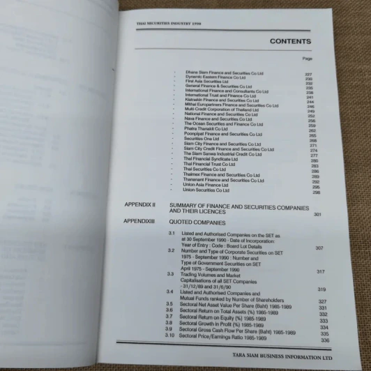 Thai Securities Industry 1990 รูปที่ 10