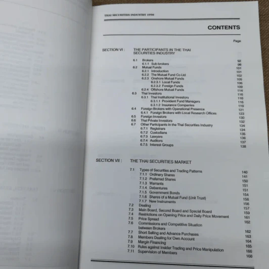 Thai Securities Industry 1990 รูปที่ 8