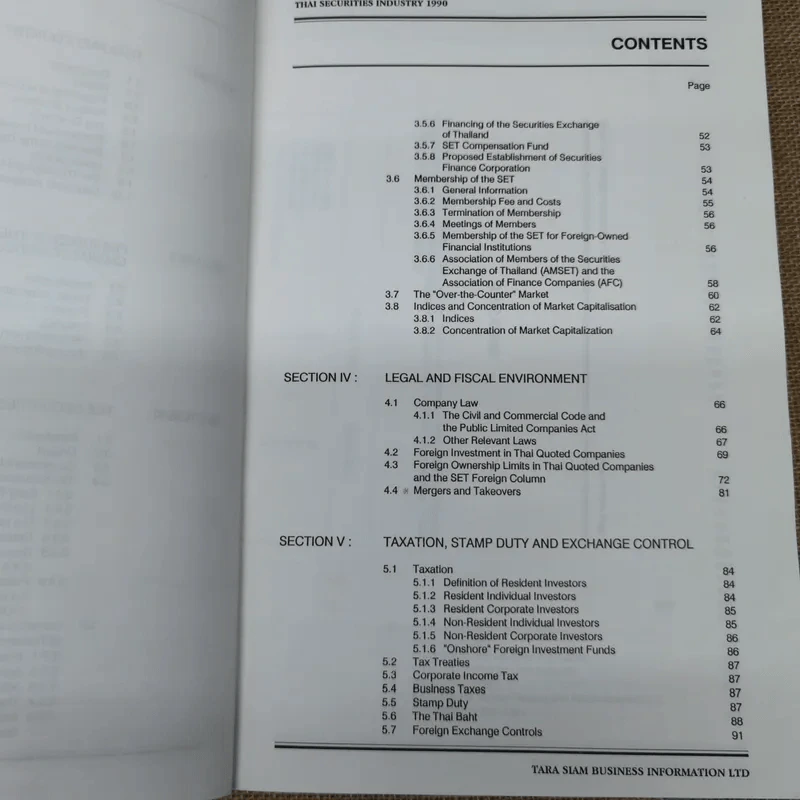 Thai Securities Industry 1990 รูปที่ 7