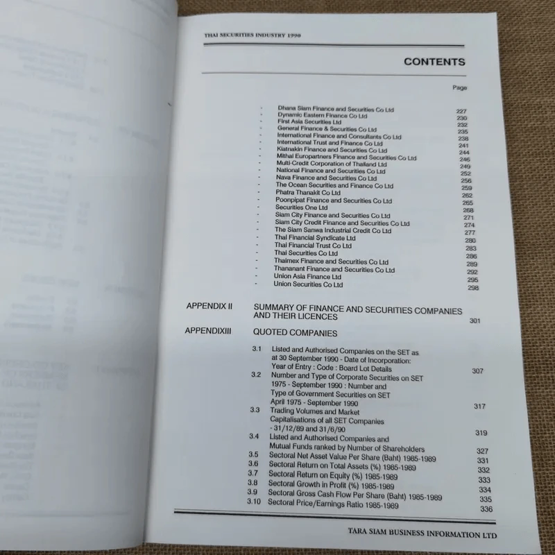 Thai Securities Industry 1990 รูปที่ 10