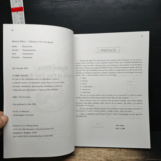 Medical Ethics : Collections of Five Year Reports - Sukhit Phaosavasdi รูปที่ 6