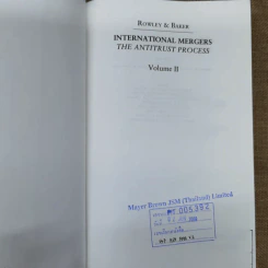 International Mergers The Antitrust Process Volume 1-2 รูปที่ 5