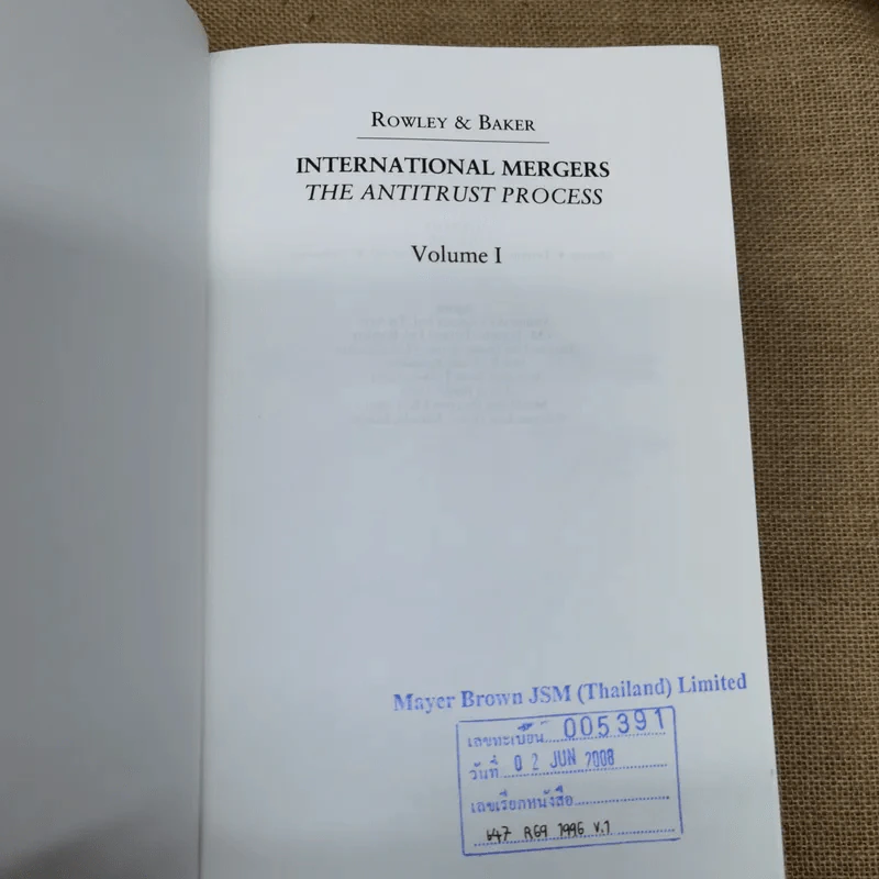 International Mergers The Antitrust Process Volume 1-2 รูปที่ 17