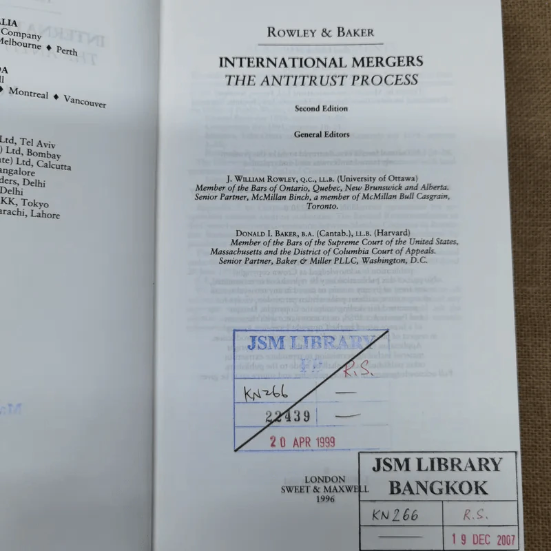 International Mergers The Antitrust Process Volume 1-2 รูปที่ 18