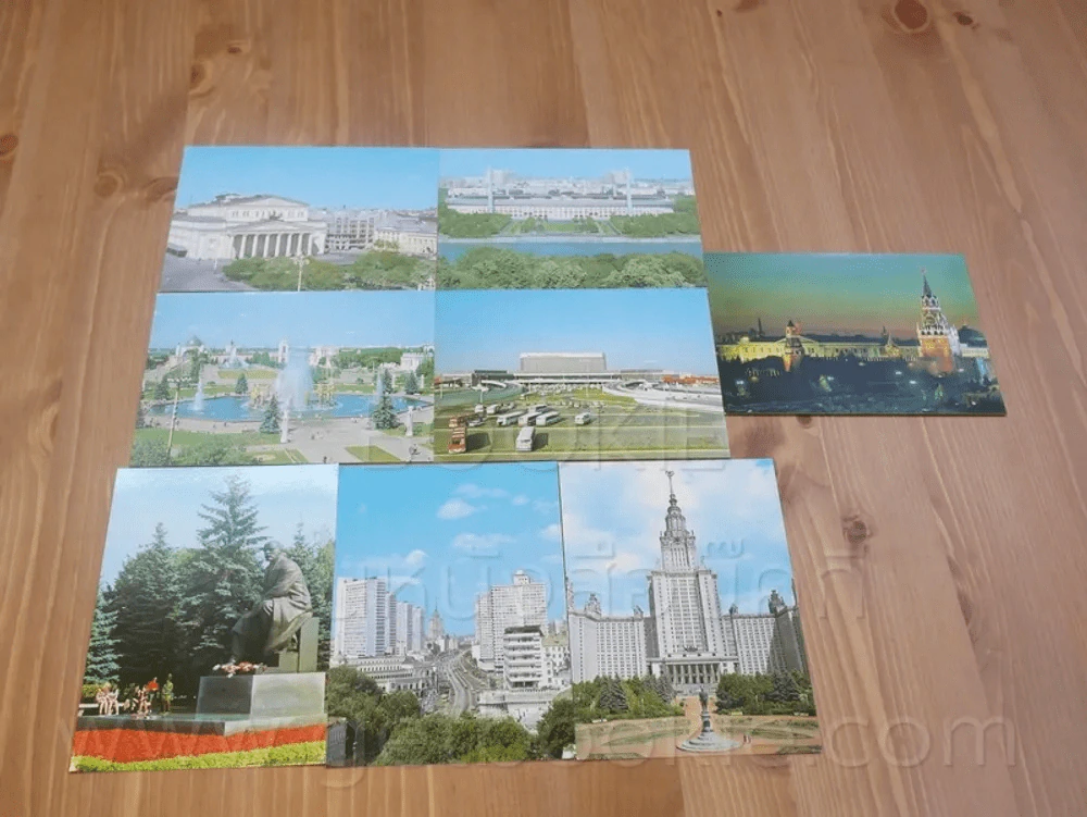 โปสการ์ด Moscow ขนาด 11.5 X 16.5 cm รูปที่ 2