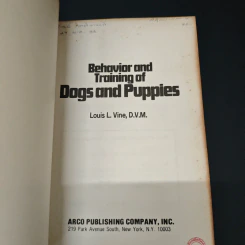 Behavior and Training of Dogs and Puppies - Louis L. Vine, D.V.M. รูปที่ 6